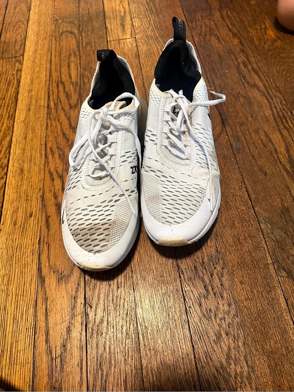 Nike Air Max 270 White & Black Sneakers